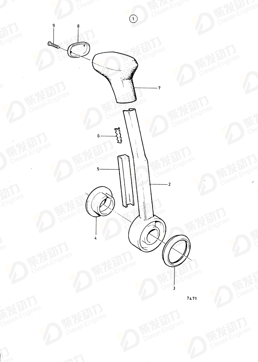 volvo penta Striker plate 853000 Drawing volvo penta Striker plate 853000 Drawing